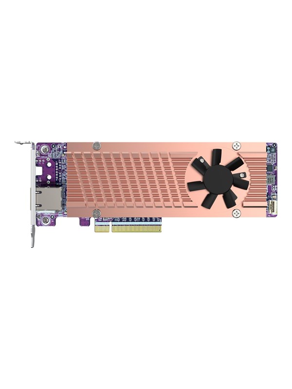 QNAP QM2-2P410G1T - storage controller - PCIe 4.0 x4 (NVMe) - PCIe 4.0 x8 Controller