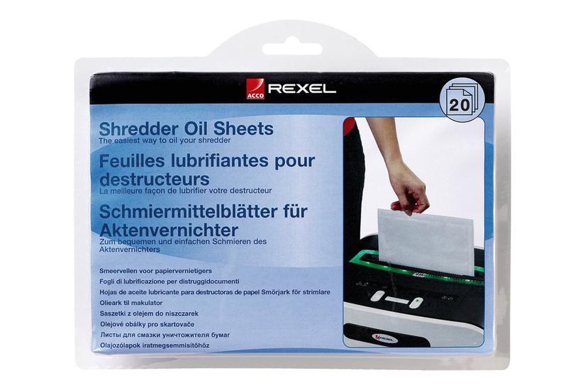 Rexel rivejernsolieark Kontor > Kontormaskiner > Makulator > Tilbehør til makulator