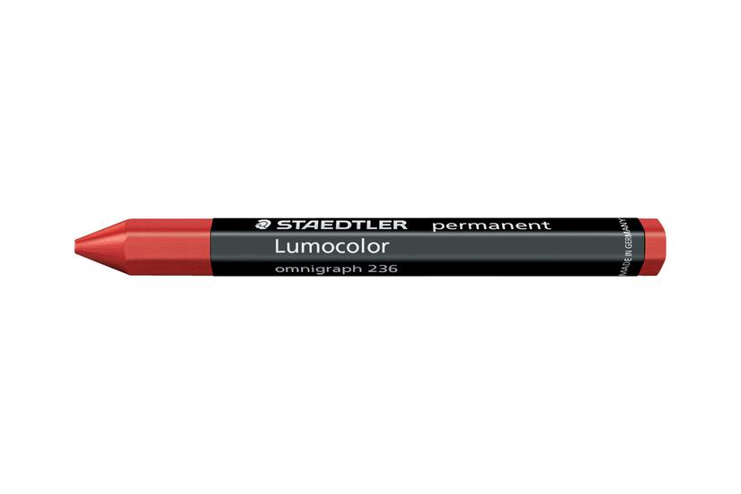 STAEDTLER Lumocolor omnigraph 236 - kridt - rød (pakke med 12) Kontor > Skriveredskaber