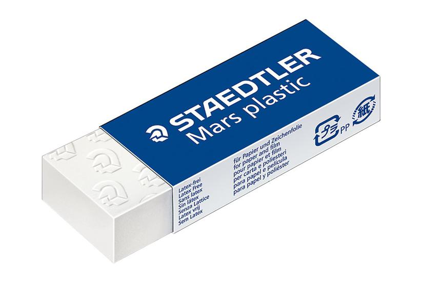 STAEDTLER Mars plastic - udvisker - hvid - vinyl Kontor > Skriveredskaber > Skrivetilbehør > Viskelædere