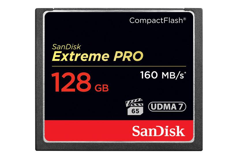 SanDisk Extreme Pro - flashhukommelseskort - 128 GB - CompactFlash IT og elektronik > Hardware > Lagring og backup > Flash Hukommelse > Flash Kort