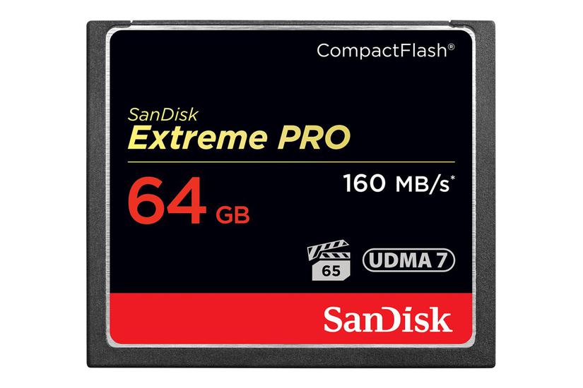 SanDisk Extreme Pro - flashhukommelseskort - 64 GB - CompactFlash IT og elektronik > Hardware > Lagring og backup > Flash Hukommelse > Flash Kort