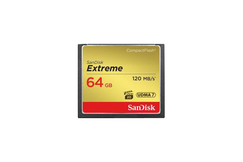 SanDisk Extreme - flashhukommelseskort - 64 GB - CompactFlash IT og elektronik > Hardware > Lagring og backup > Flash Hukommelse > Flash Kort