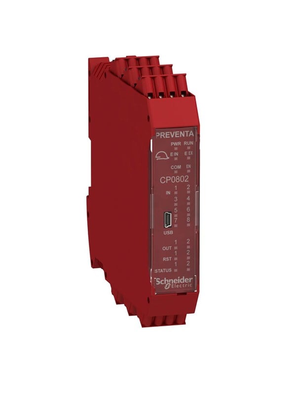 Schneider Electric Kontroller 8 in 2 out fjeder Maskinsikkerhed