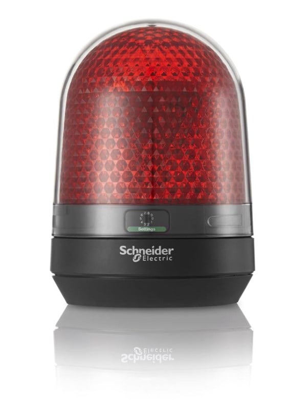 Schneider Electric Signallampe Ø100 mm LED multifunktion uden buzzer rød 12-24 VDC Trykknapper og signalenheder