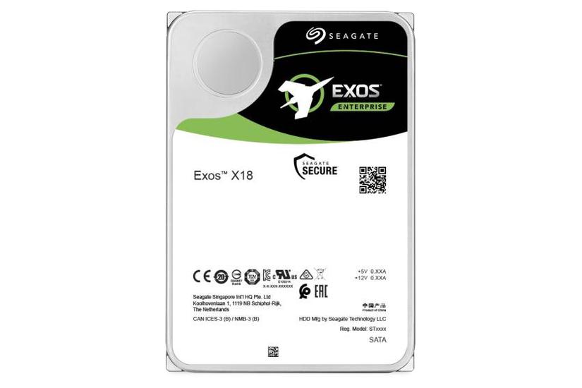 Seagate Exos X18 ST12000NM000J - 12 TB - SATA 6 Gb/s IT og elektronik > Hardware > Harddiske og SSD'er