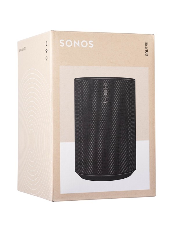 Sonos Era 100 Wireless speaker - Black Traadloese hoejttalere med flere rum