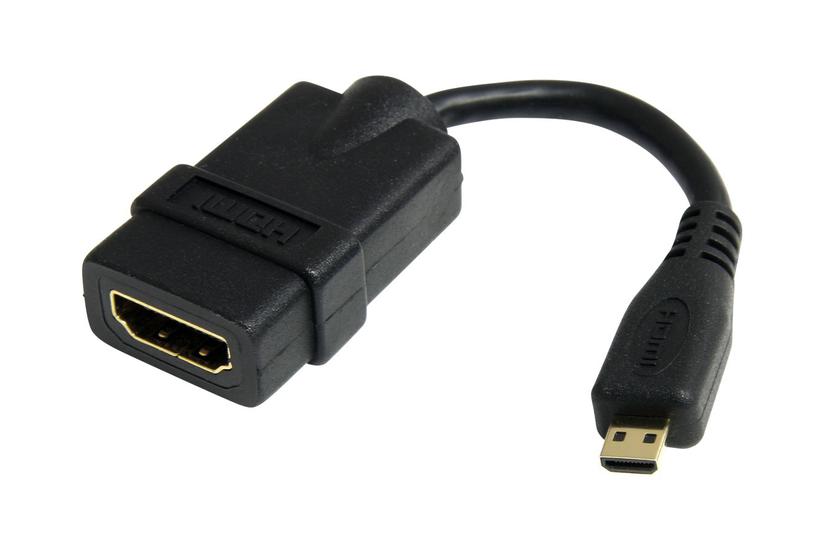 StarTech.com 5in High Speed HDMI Adapter Cable - HDMI to HDMI Micro - F/M - 5 inch Micro HDMI Adapter - HDMI Female to Micro HDMI Male (HDADFM5IN) - HDMI adapter - 1.2 cm IT og elektronik > Hardware > Kabler > HDMI Kabler