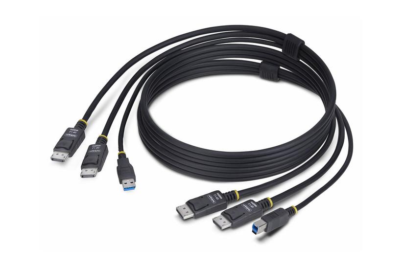 StarTech.com 6ft (1.8m) Dual-DisplayPort and USB 5Gbps KVM Cable - kabel til tastatur / video / mus (KVM) - 1.83 m IT og elektronik > Hardware > KVM > KVM Kabler