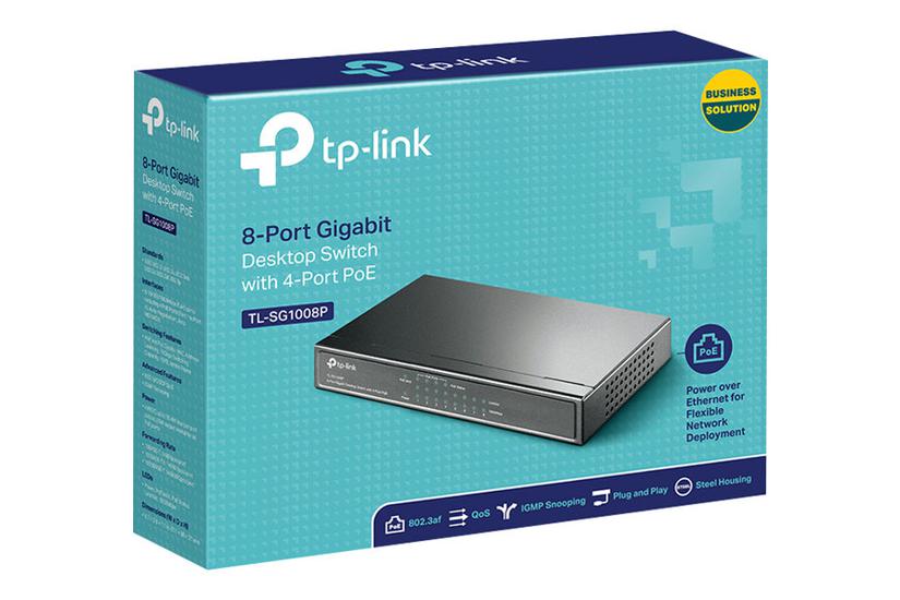TP-LINK TL-SG1008P PoE - 8-port Switch IT og elektronik > Netværk > Hubs og switches