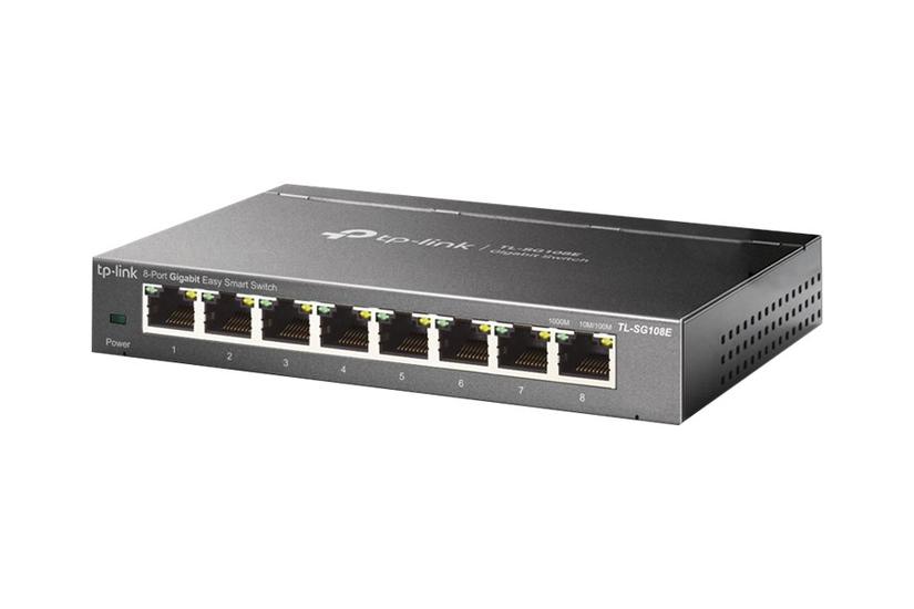 TP-Link JetStream TL-SG108E Easy Smart Switch - switch - 8 porte - Administreret IT og elektronik > Netværk > Hubs og switches