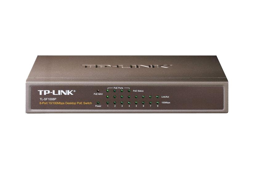TP-Link TL-SF1008P - switch - 8 porte IT og elektronik > Netværk > Hubs og switches