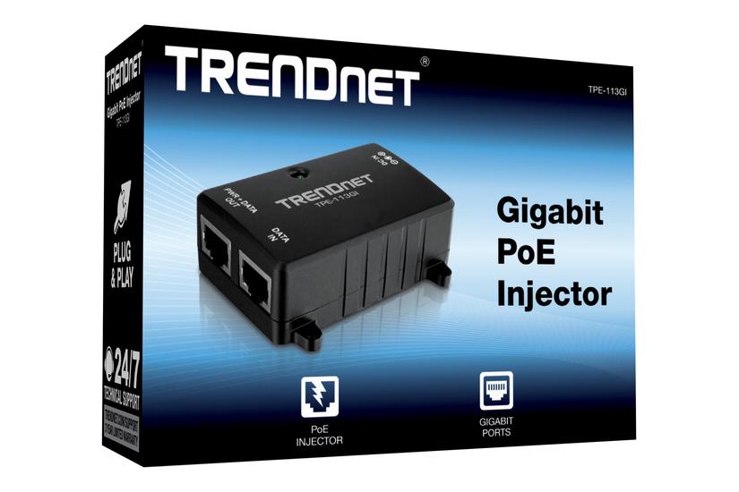TRENDnet TPE-113GI - strøminjektor - 15.4 Watt IT og elektronik > Netværk > Transceivere og multiplexere