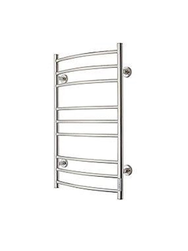 TVS Eldo 9 El Håndklæderadiator med timer 860 x 530 mm Poleret Rustfri stål Haandklaederadiator og tilbehoer