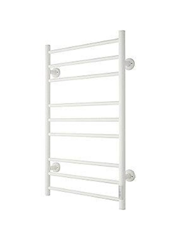 TVS Eldo 9 El håndklæderadiator lige med timer 860 x 530 mm hvid Haandklaederadiator og tilbehoer