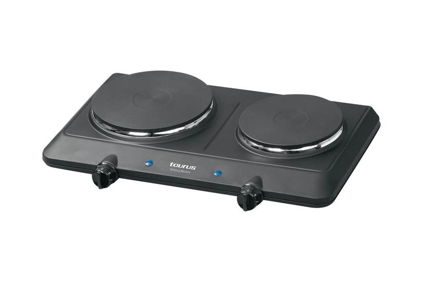 Taurus White and Brown EH22500 Volcan Duo - el-varmeplade - sort Husholdning og køkken > Husholdning og hvidevarer > Komfurer & ovne > Kogeplader