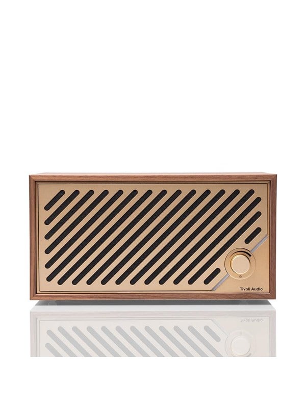 Tivoli Audio Model Two Digital - Walnut / Gold Baerbare Fest Hoejtalere