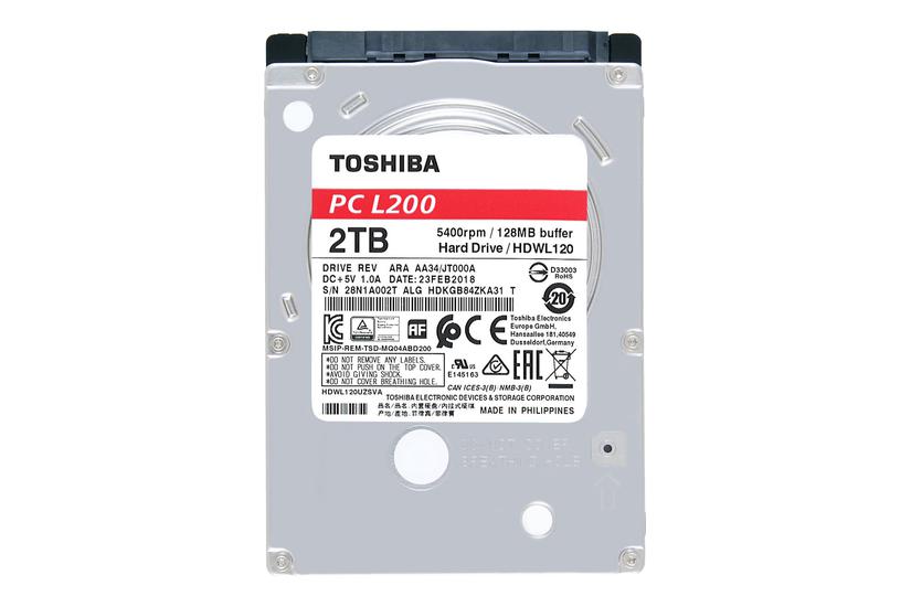 Toshiba L200 Laptop PC - 2 TB - 5400 rpm - SATA 6 Gb/s IT og elektronik > Hardware > Harddiske og SSD'er
