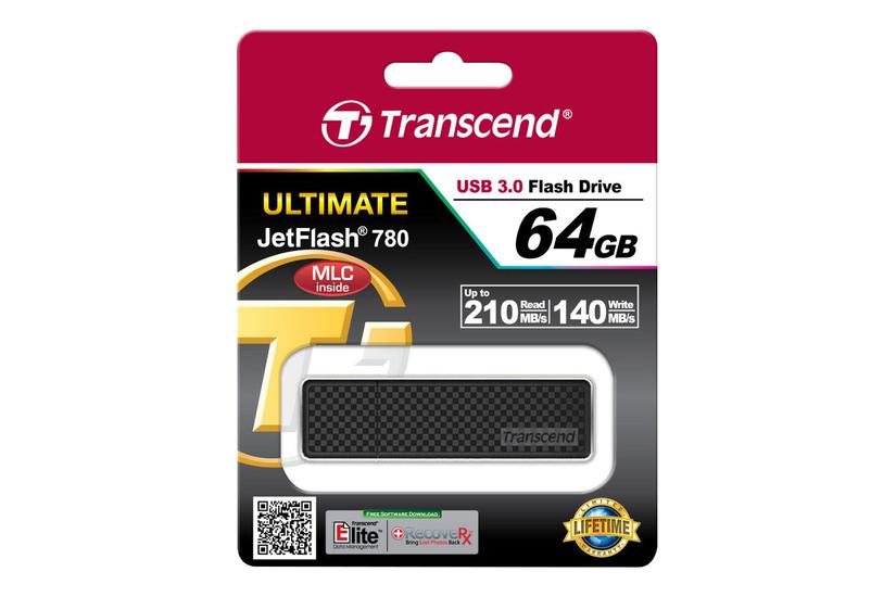 Transcend JetFlash 780 - USB flashdrive - 64 GB IT og elektronik > Hardware > Lagring og backup > USB-stick