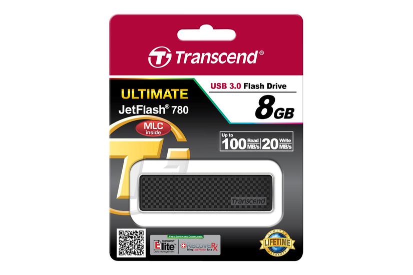 Transcend JetFlash 780 - USB flashdrive - 8 GB IT og elektronik > Hardware > Lagring og backup > USB-stick