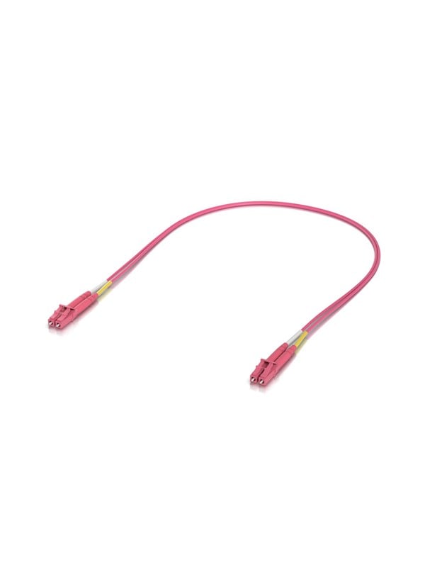 Ubiquiti UniFi OM4 Duplex LC UPC Fiber Patch Cable 0.5m (50-Pack) - Pink - 0.5 meter Netvaerkskabel
