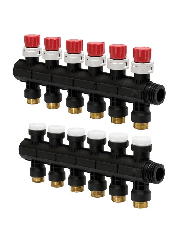 Uponor Fordelerrørssæt uponor pro eurokonus 6x34 Gulvvarme