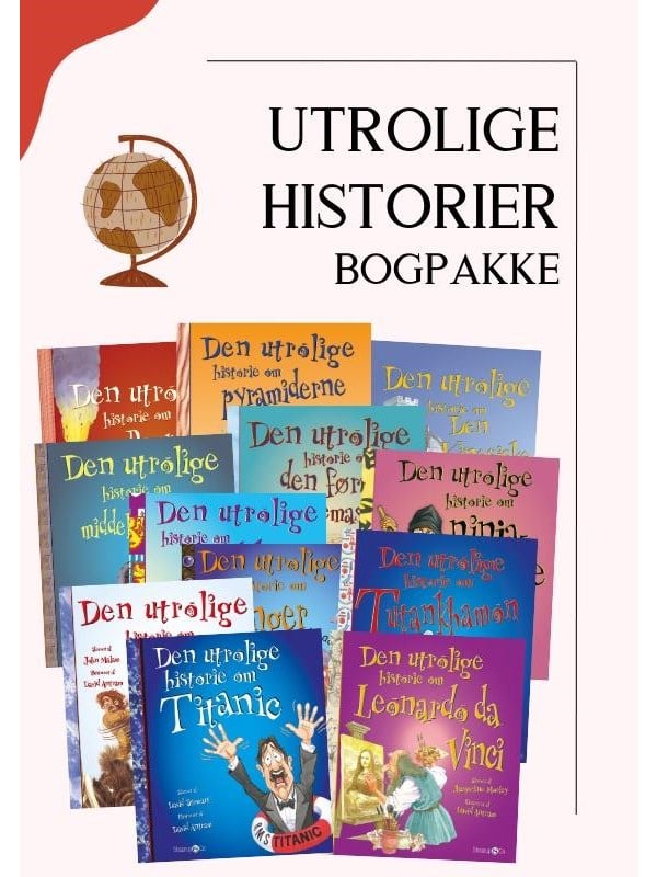 Utrolige historier - Bogpakke - Børnebog - hardback Boerneboeger