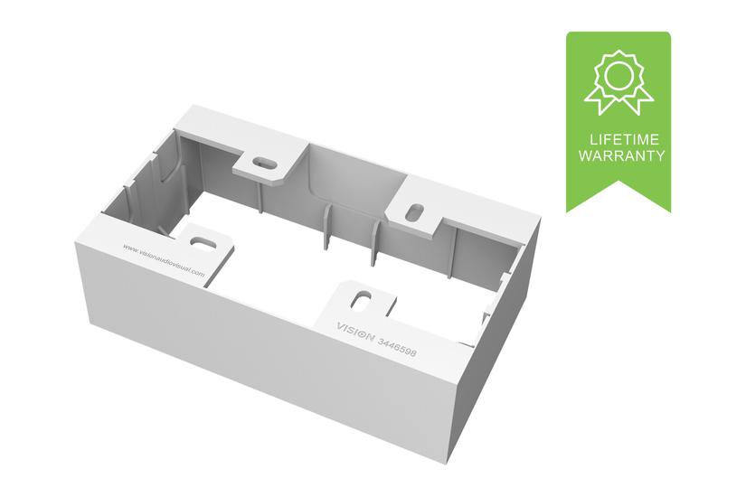 VISION TechConnect 3 2-Gang UK Backbox - Bag Boks Hus og have > El og belysning > Elartikler > Samledåse