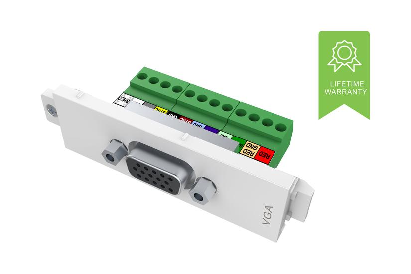 VISION TechConnect 3 VGA female module - modulær facilitet plade snape-in Hus og have > El og belysning > Elartikler > Stik og tilbehør > Stikkontakt