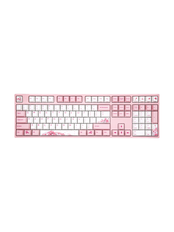 Varmilo APT109 Sakura R2 V3 100% - Gateron G Pro 3.0 Red - Gaming Tastatur - Nordisk - Pink Tastatur
