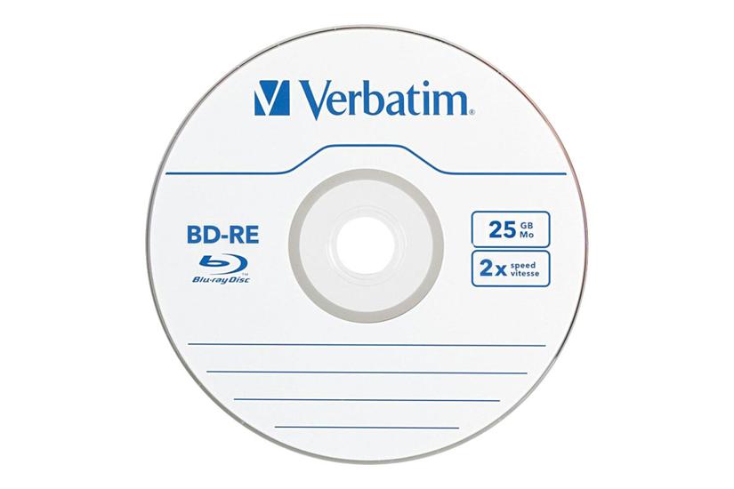 Verbatim - BD-RE x 5 - 25 GB - lagringsmedie IT og elektronik > Hardware > Lagring og backup > Lagringsmedier > Blu-Ray Medier