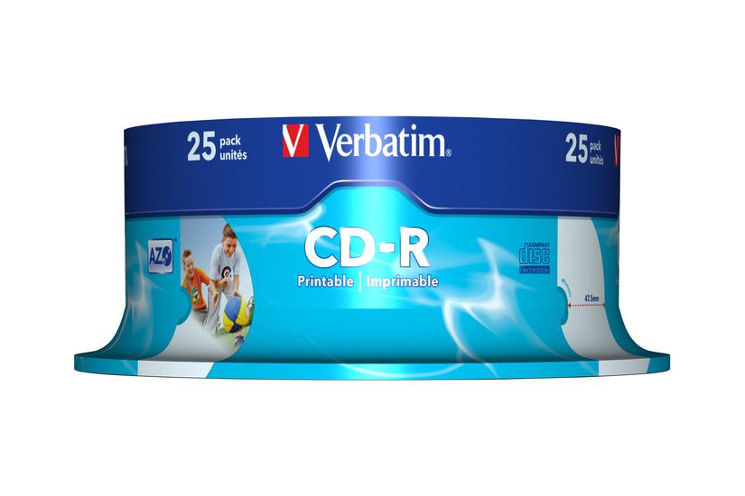 Verbatim DataLifePlus - CD-R x 25 - 700 MB - lagringsmedie IT og elektronik > Hardware > Lagring og backup > Lagringsmedier > CD Medier