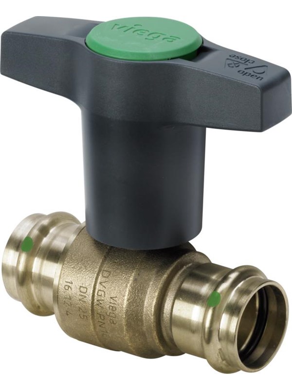 Viega Easytop kuglehane 42 mm rødgods Fittings