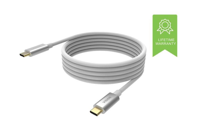 Vision - USB Type-C kabel - 24 pin USB-C til 24 pin USB-C - 4 m IT og elektronik > Hardware > Kabler > USB Kabler