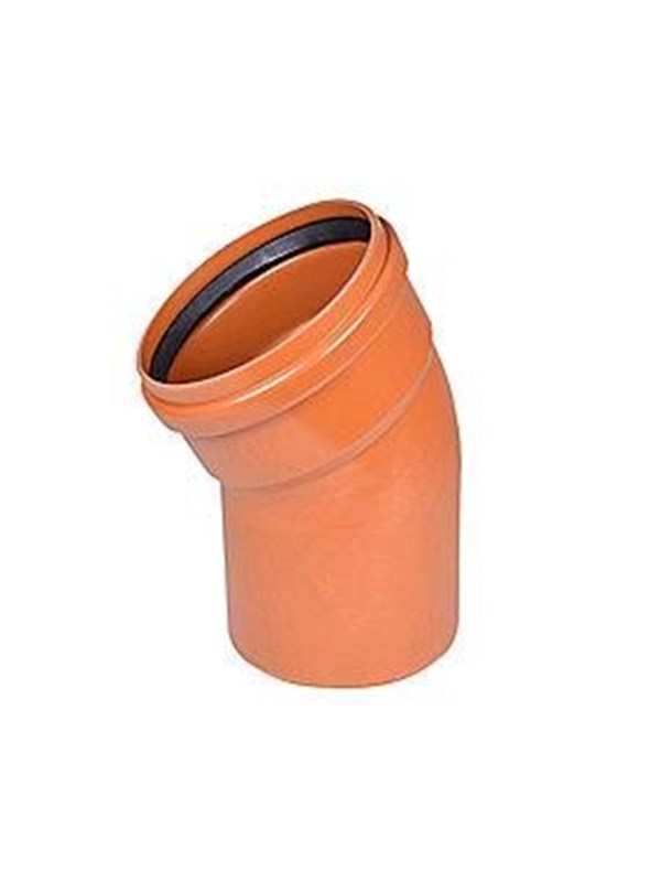 Wavin PVC bøjning 30° 400mm Afloeb