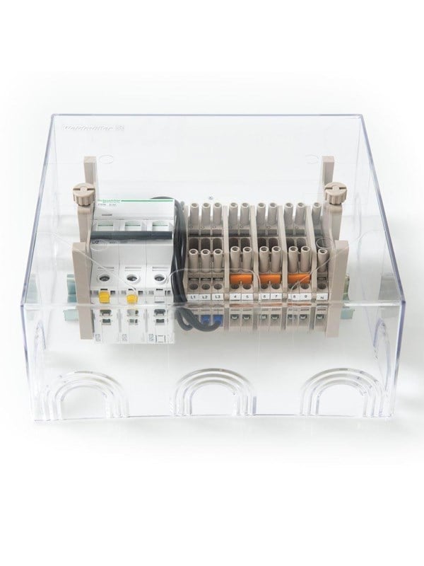 Weidmuller Målerklemrække 3 polet 2A D trafomåling Forgreningsmateriel