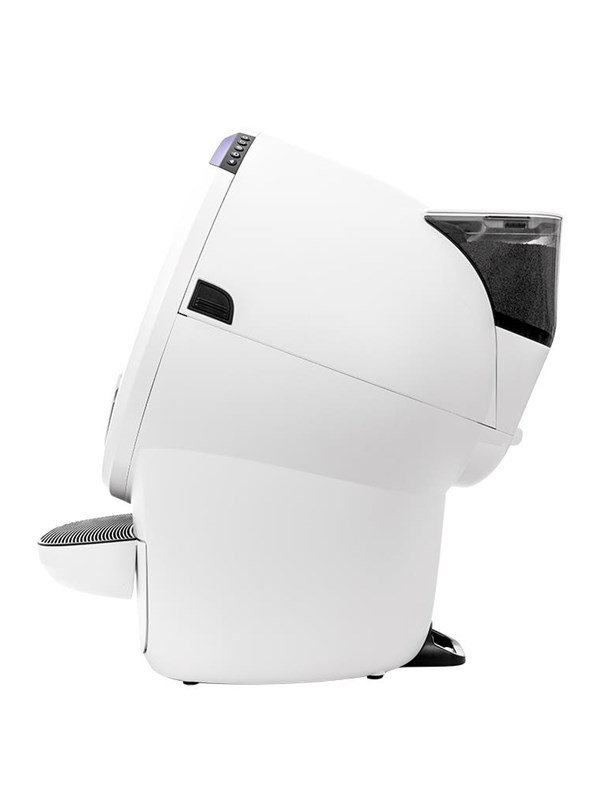 Whisker - Litter Hopper with Bonnet - White Katte