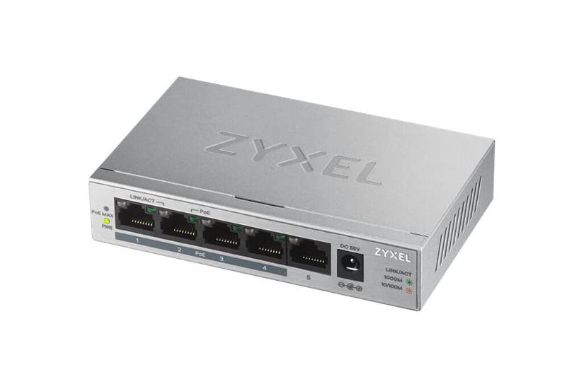 Zyxel GS1005HP - switch - 5 porte - ikke administreret IT og elektronik > Netværk > Hubs og switches
