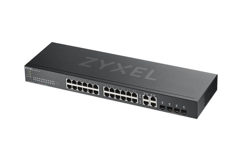 Zyxel GS1920-24v2 - switch - 24 porte - smart - monterbar på stativ IT og elektronik > Netværk > Hubs og switches
