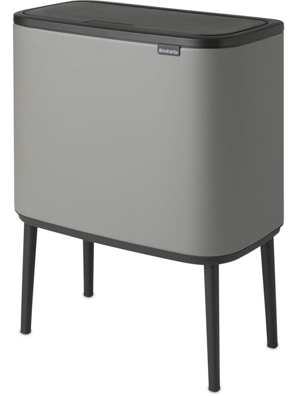 brabantia Bo Touch Bin Mineral Concrete Grey 3 x 11 L Rengoering