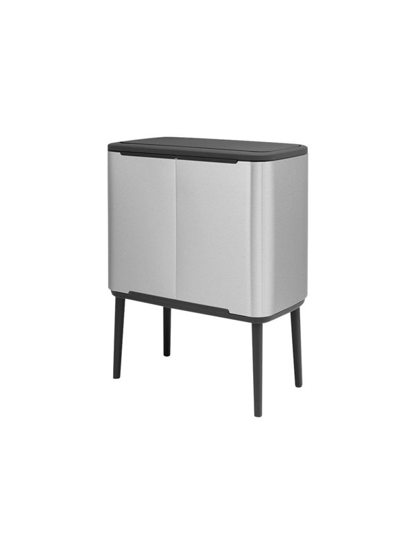 brabantia Bo Touch Bin - rubbish bin - 33 L - matt steel Rengoering