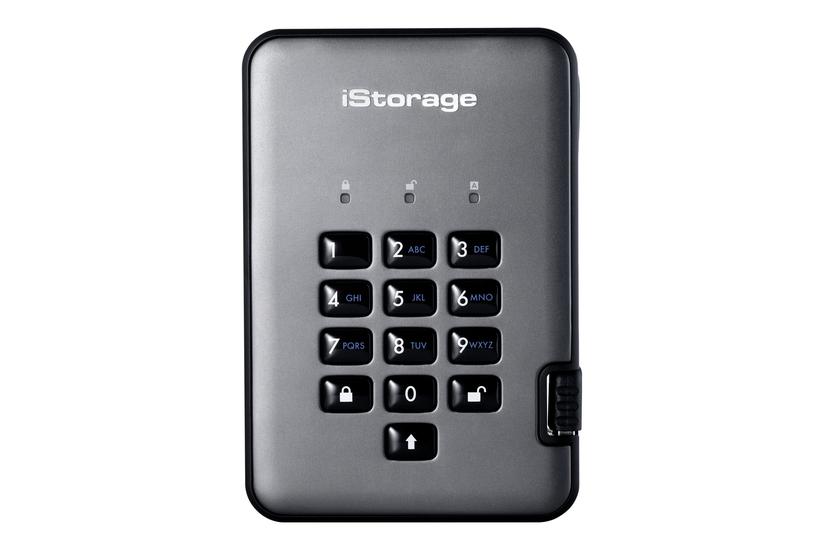 iStorage diskAshur PRO² - 500 GB - Ekstern HDD - USB 3.1 Gen 1 - 9 pin USB Type A IT og elektronik > Hardware > Harddiske og SSD'er > Eksterne Harddiske