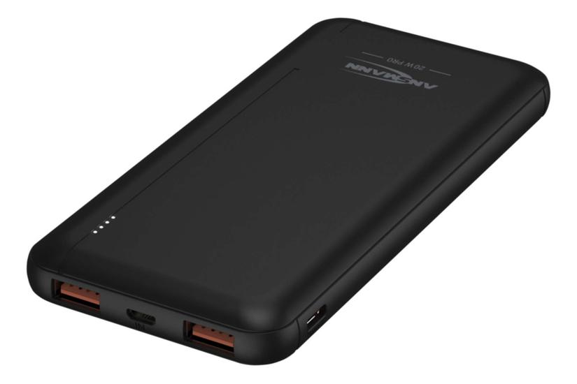 Ansmann PB320PD 10000 mAh Sort IT og elektronik > Hardware > Batterier > Powerbanks
