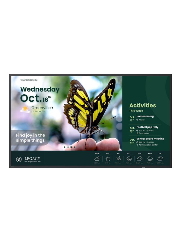 BenQ ST4304 ST04 Series - 43" LED-backlit LCD display - 4K - for digital signage Infoskaerme Digital Skiltning