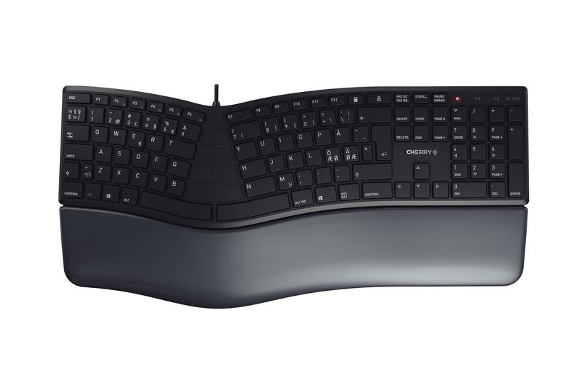 CHERRY KC 4500 ERGO - tastatur - QWERTY - Pan Nordic - sort Indgangsudstyr IT og elektronik > Hardware > Tastatur og mus > Tastaturer