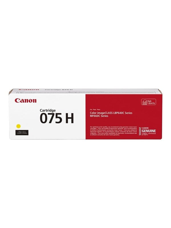 Canon CRG 075H / 6366C002 High Yellow - Lasertoner Gul Blaek Toner Forbrugsstoffer