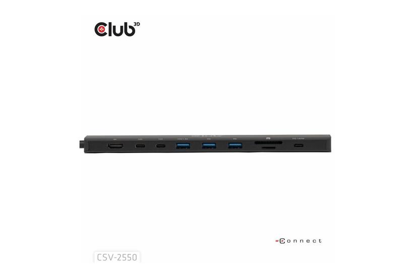 Club 3D 10-in-1 - dockingstation - USB-C / Thunderbolt - HDMI - 2.5GbE IT og elektronik > Hardware > Kabler