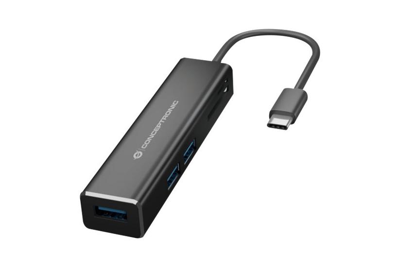Conceptronic DONN08B - hub - 3 porte PC