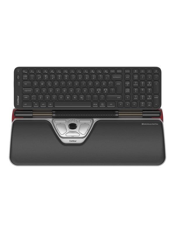 Contour RollerMouse Red Plus & Balance Mid-Size Keyboard Combo Wireless PN Layout - Tastatur & Mus sæt - Nordisk Tastatur