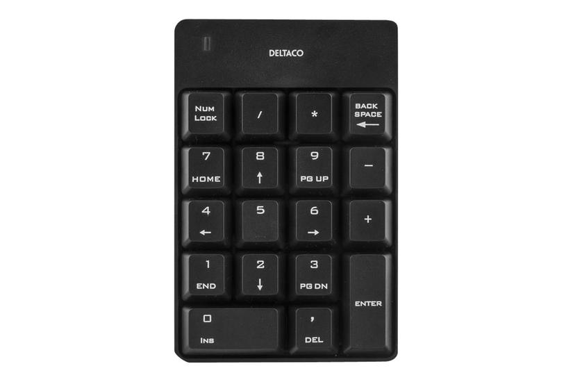 DELTACO TB-144 - Trådløst Bluetooth Tastatur - Sort IT og elektronik > Hardware > Tastatur og mus > Tastaturer > Numerisk tastatur